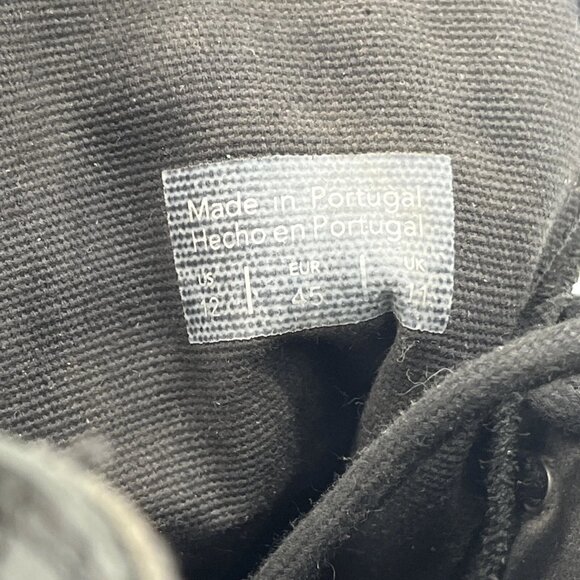 Aldo Men's Black Leather Boots Lace Up Side Zipper Cap Toe Size 12 - Picture 10 of 10